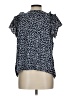 Ann Taylor LOFT 100% Rayon Blue Short Sleeve Blouse Size L - photo 2