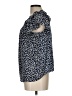 Ann Taylor LOFT 100% Rayon Blue Short Sleeve Blouse Size L - photo 5
