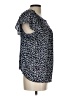 Ann Taylor LOFT 100% Rayon Blue Short Sleeve Blouse Size L - photo 4