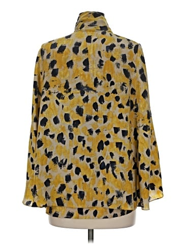 Tracy Reese Long Sleeve Silk Top (view 2)