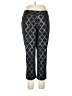Isaac Mizrahi Argyle Black Casual Pants Size 12 (petite) - photo 1