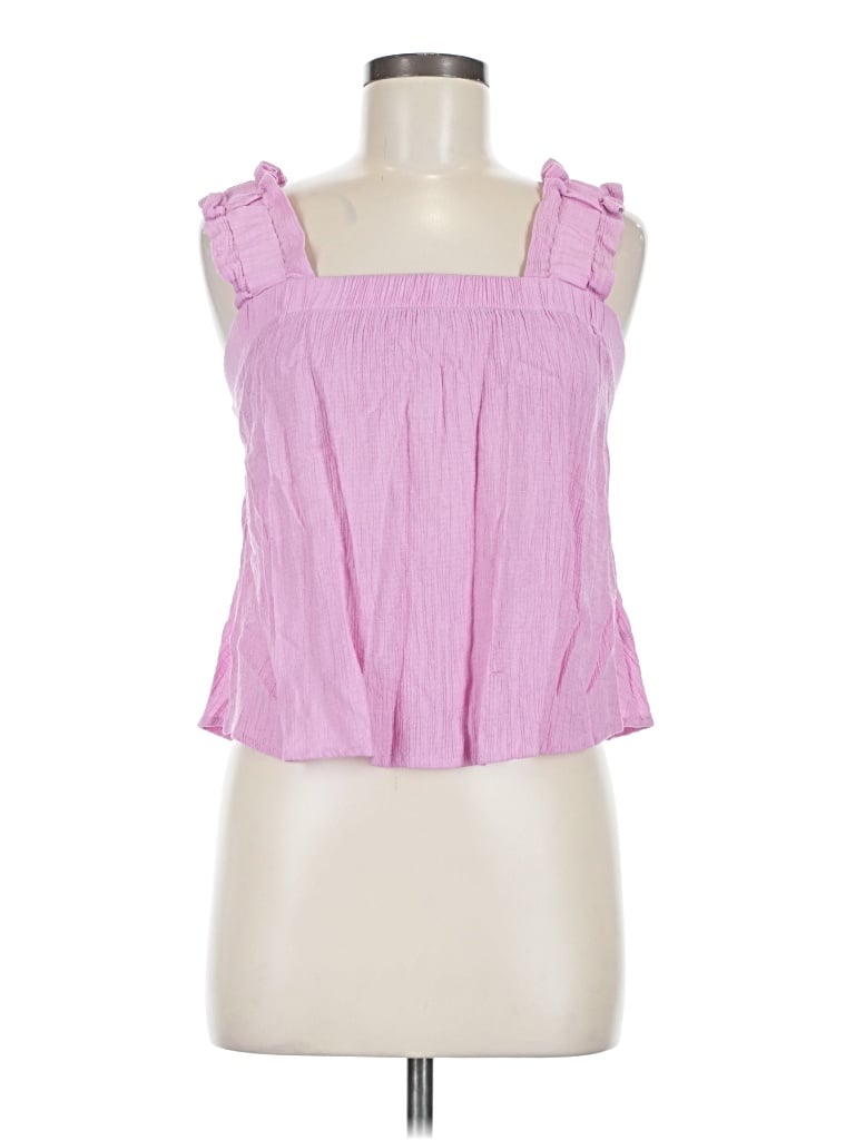 Pre-owned E&m Collection Tank Top Pink Strapless Neckline Tops