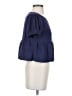 Anthropologie Blue Short Sleeve Top Size S - photo 4
