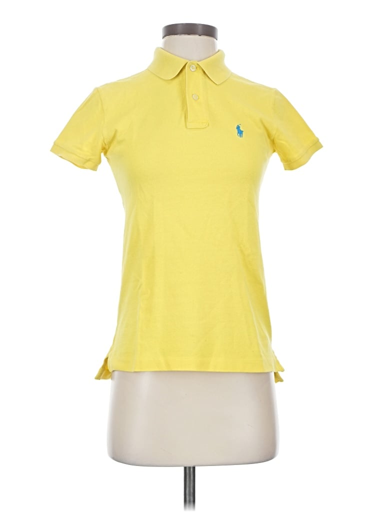 Pre-owned Ralph Lauren Short Sleeve Polo Shirt In Yellow