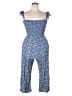 Baltic Born 100% Rayon Paisley Blue Jumpsuit Size XL - photo 1