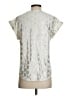 Como Black 100% Polyester Silver Short Sleeve Blouse Size S - photo 2