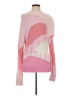 House of Sunny Color Block Pink Pullover Sweater Size S - photo 1
