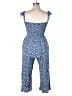 Baltic Born 100% Rayon Paisley Blue Jumpsuit Size XL - photo 2