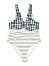Cupshe Checkered-gingham Ivory Two Piece Swimsuit Size M - photo 1