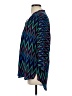 Amanda Uprichard Chevron-herringbone Blue 3/4 Sleeve Blouse Size S - photo 5