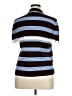 Zara Stripes Blue Short Sleeve Button-Down Shirt Size XL - photo 2