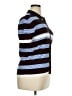 Zara Stripes Blue Short Sleeve Button-Down Shirt Size XL - photo 4