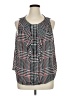 Elle 100% Polyester Black Sleeveless Blouse Size XL - photo 1