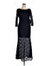 Kay Unger 100% Polyester Blue Cocktail Dress Size 14 - photo 1