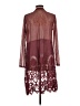 LINE 100% Polyester Burgundy Kimono Size L - photo 2