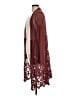 LINE 100% Polyester Burgundy Kimono Size L - photo 5
