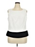 Studio 1 100% Polyester Ivory Sleeveless Blouse Size 18 - photo 1