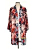 CAbi 100% Polyester Floral Tropical Pink Orange Kimono Size XS - photo 1