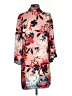 CAbi 100% Polyester Floral Tropical Pink Orange Kimono Size XS - photo 2