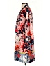 CAbi 100% Polyester Floral Tropical Pink Orange Kimono Size XS - photo 5