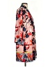 CAbi 100% Polyester Floral Tropical Pink Orange Kimono Size XS - photo 4