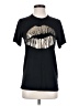 Texas True Threads Metallic Black Short Sleeve T-Shirt Size S - photo 1