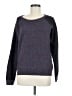 Quinn 100% Cashmere Chevron-herringbone Gray Cashmere Pullover Sweater Size M - photo 1