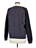 Quinn 100% Cashmere Chevron-herringbone Gray Cashmere Pullover Sweater Size M - photo 2