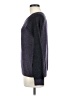 Quinn 100% Cashmere Chevron-herringbone Gray Cashmere Pullover Sweater Size M - photo 5