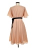 H&M 100% Polyester Solid Tan Cocktail Dress Size 8 - photo 2
