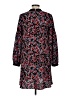 Ann Taylor LOFT 100% Polyester Print Black Casual Dress Size M - photo 2