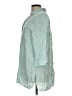 Chico's 100% Linen Teal 3/4 Sleeve Button-Down Shirt Size L - photo 5