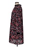 Ann Taylor LOFT 100% Polyester Print Black Casual Dress Size M - photo 5