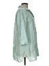 Chico's 100% Linen Teal 3/4 Sleeve Button-Down Shirt Size L - photo 4