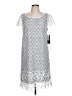 Sangria 100% Polyester Silver Casual Dress Size 10 - photo 1