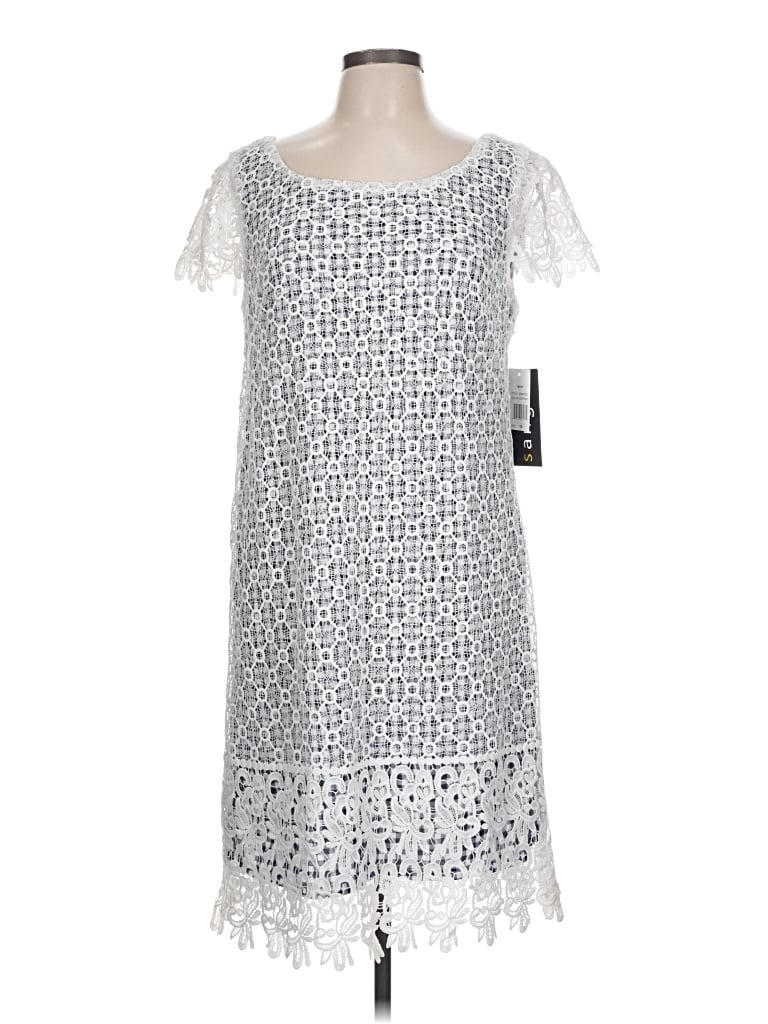 Pre-owned Sangria Casual Dress In Silver