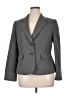 Evan Picone 100% Polyester Chevron-herringbone Gray Blazer Size 14 - photo 1