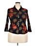 Assorted Brands Floral Black Blue Long Sleeve Button-Down Shirt Size XXL - photo 1