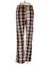 Free People Plaid Brown Casual Pants Size 0 - photo 1