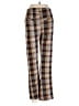 Free People Plaid Brown Casual Pants Size 0 - photo 2