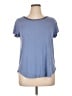 PREMISE Blue Short Sleeve Top Size XL - photo 1