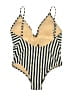 J.Crew Stripes Ivory One Piece Swimsuit Size 10 - photo 2