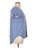PREMISE Blue Short Sleeve Top Size XL - photo 4