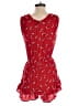 Billabong 100% Rayon Hearts Red Romper Size M - photo 2
