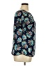 Gemstone 100% Polyester Floral Blue Short Sleeve T-Shirt Size XL - photo 4