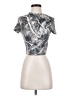 Shein Silver Short Sleeve Turtleneck Size 2 - photo 1