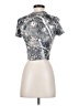 Shein Silver Short Sleeve Turtleneck Size 2 - photo 2
