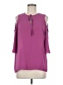 Violet & Claire 100% Polyester Purple 3/4 Sleeve Blouse Size M - photo 1
