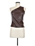 Assorted Brands 100% Polyester Brown Sleeveless Top Size M - photo 1