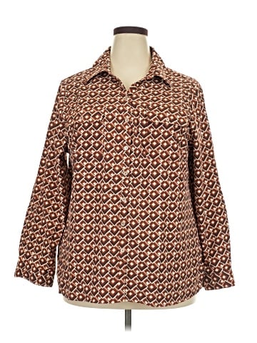 Notations 3/4 Sleeve Blouse (view 1)